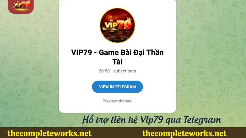 Telegram - Phương pháp hỗ trợ liên hệ hiệu quả tại Vip79 Phương pháp hỗ trợ liên hệ hiệu quả tại Vip79